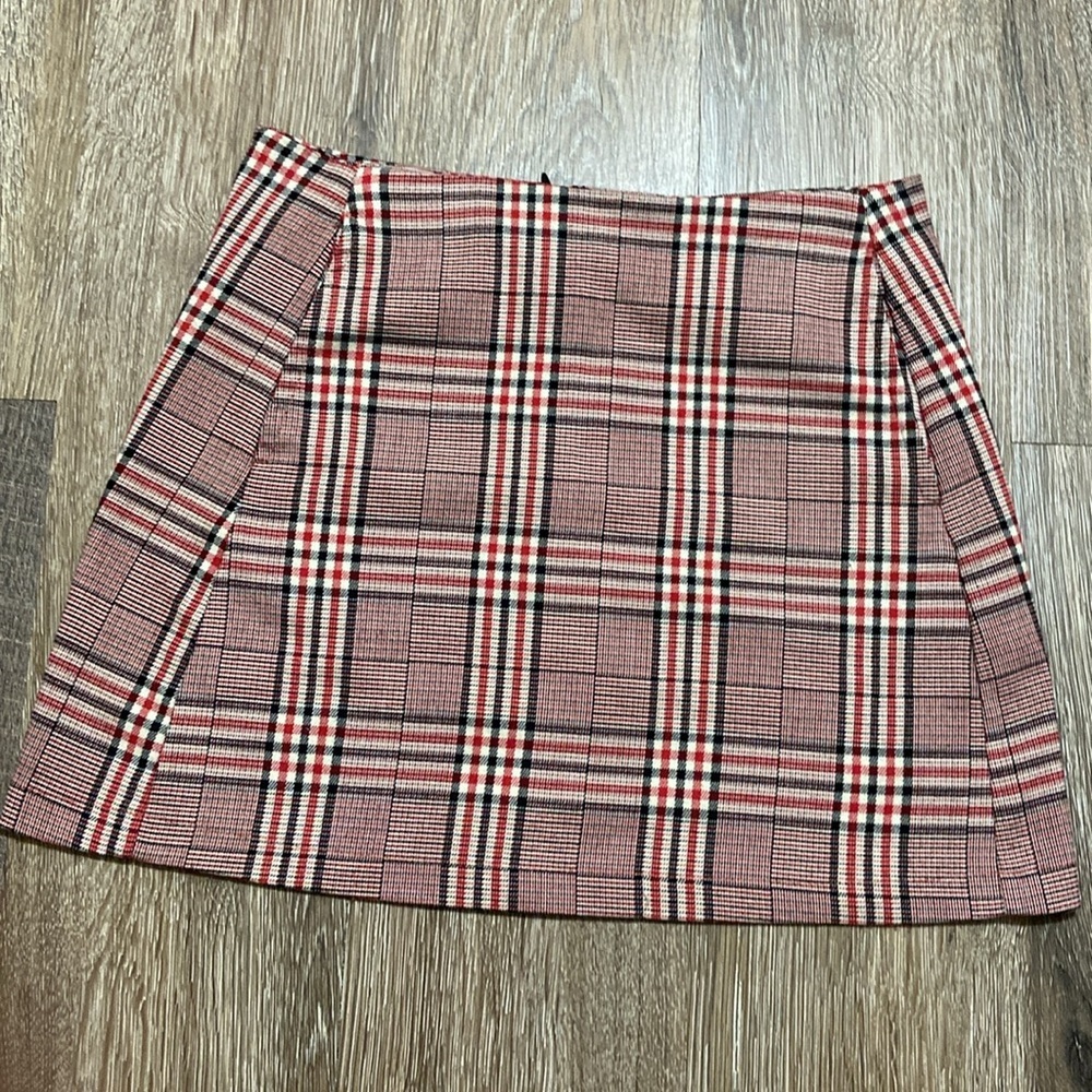 Urban Outfitters Red Plaid Skirt